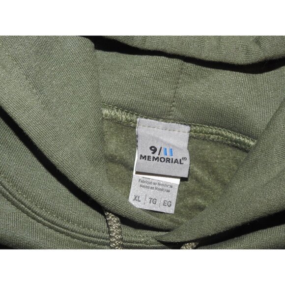 NWT 9/11 Memorial Never Forget Green Pullover Hoodie Men's XL - Picture 3 of 5